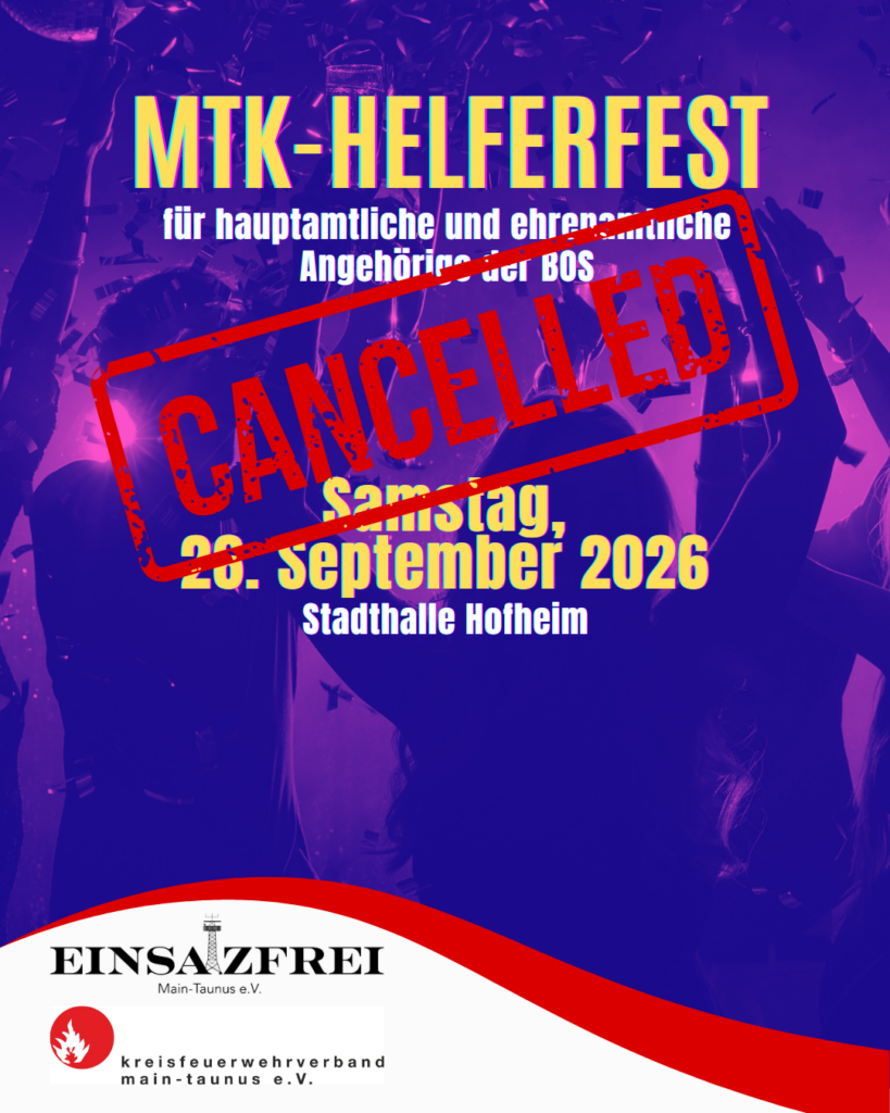 MTK-Helferfest 2026 - Absage (Social Media)